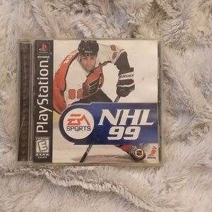 PlayStation 1 NHL 99 game with insert by EA Games